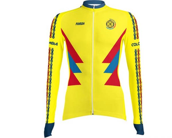 Camiseta-manga-larga-de-ciclismo-para-mujer-forza-colombia-recreativa-2